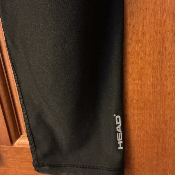 Head Black Athletic Leggings with diamond pattern on front lower leg - Picture 6 of 9